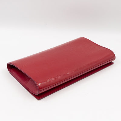 Belle De Jour Clutch Patent Leather Red