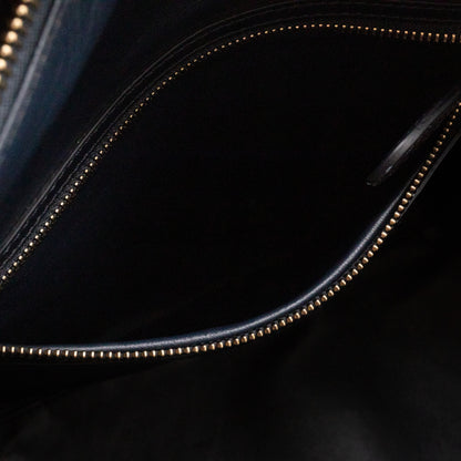 Mini Luggage Dark Blue Leather
