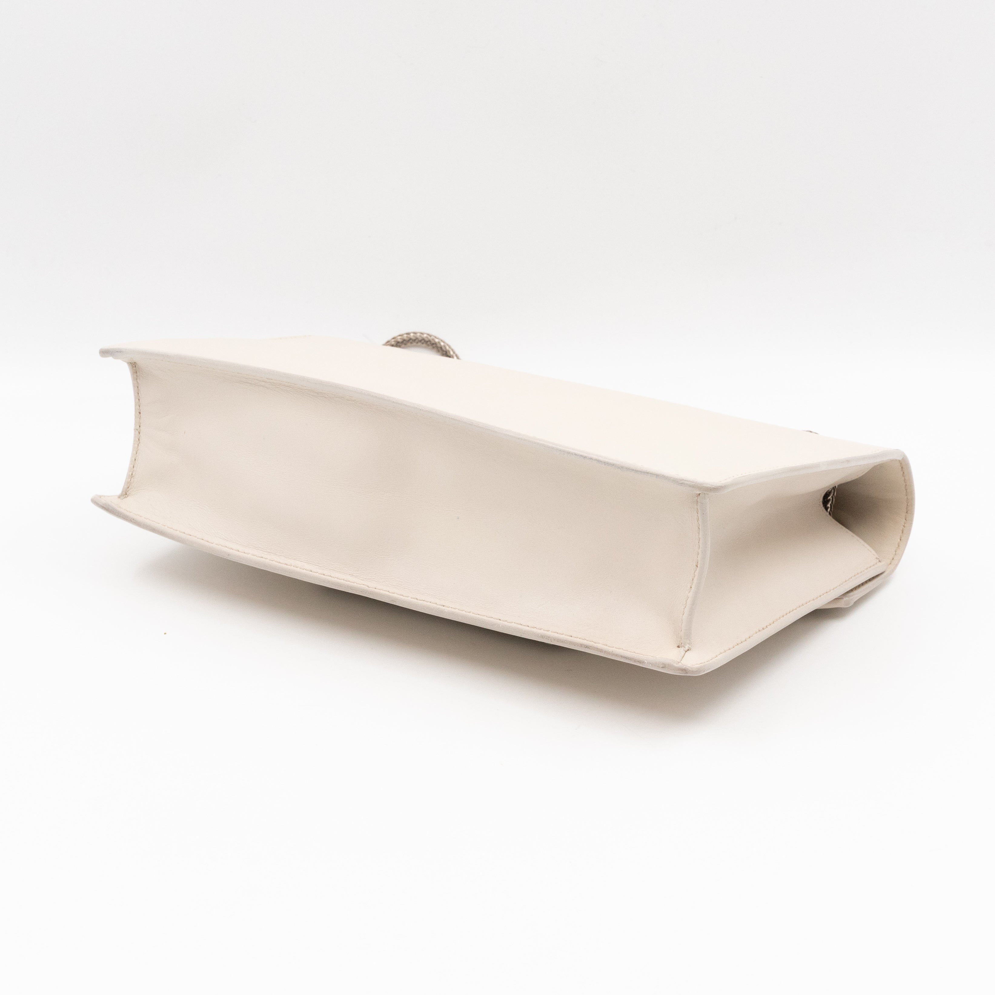 Studded Medium Betty Bag White Leather