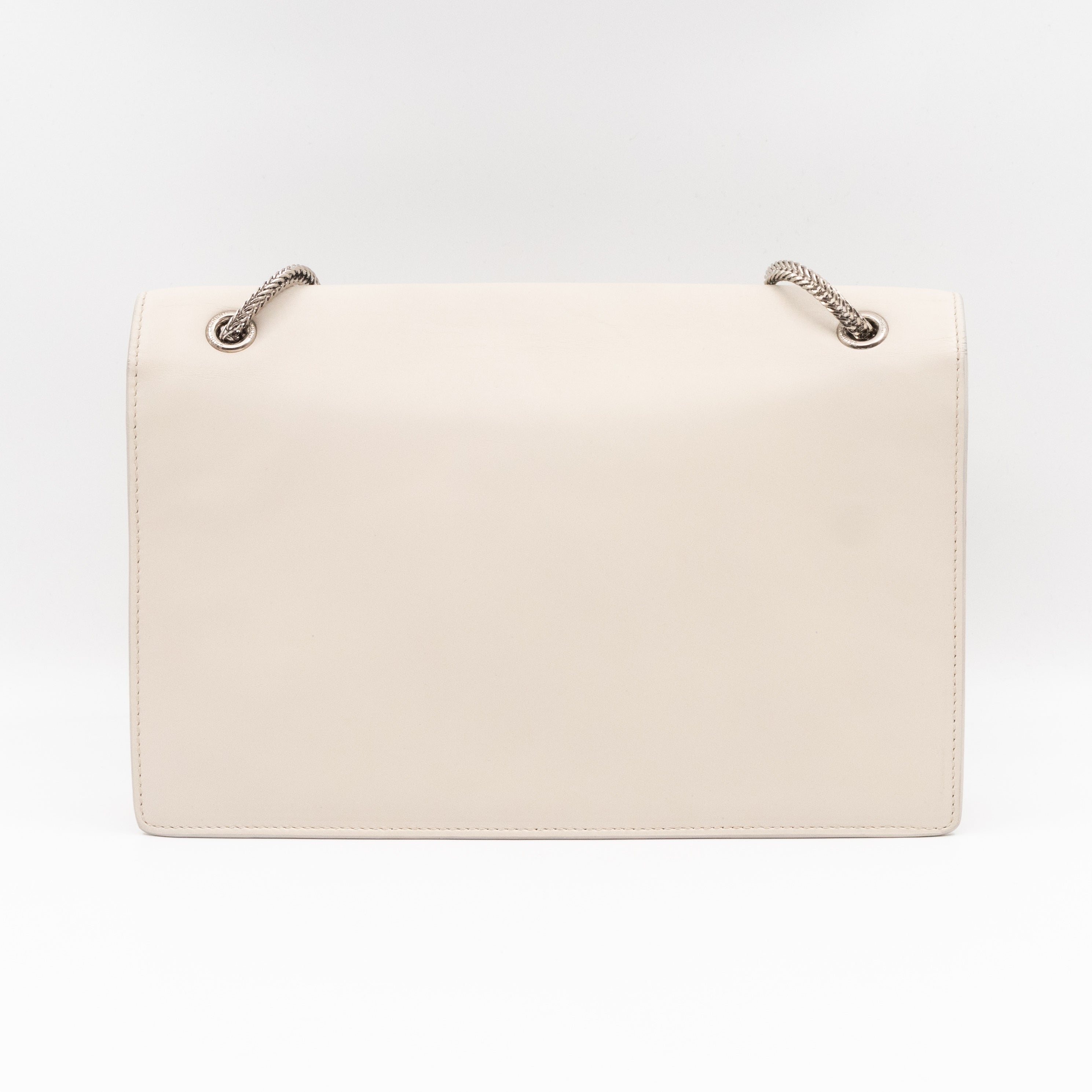 Studded Medium Betty Bag White Leather