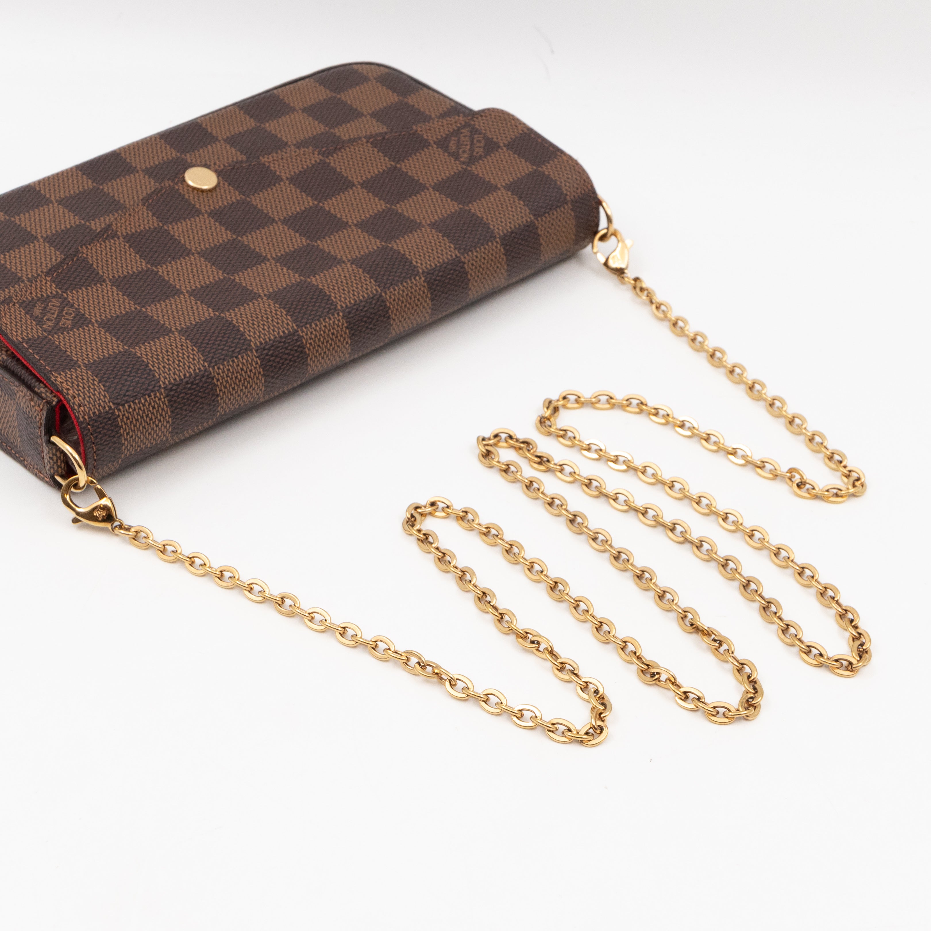 Pochette Felicie Damier Ebene