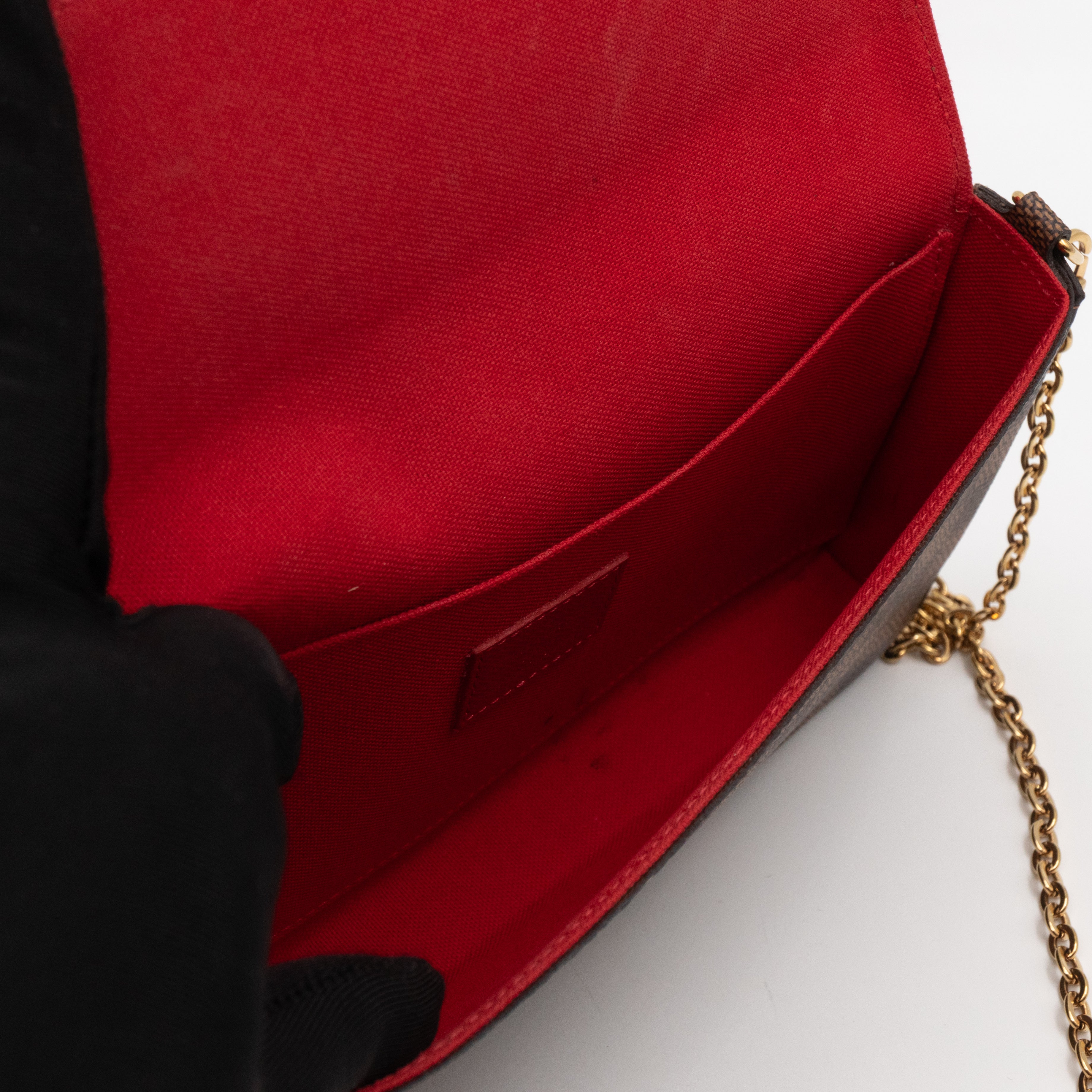 Pochette Felicie Damier Ebene