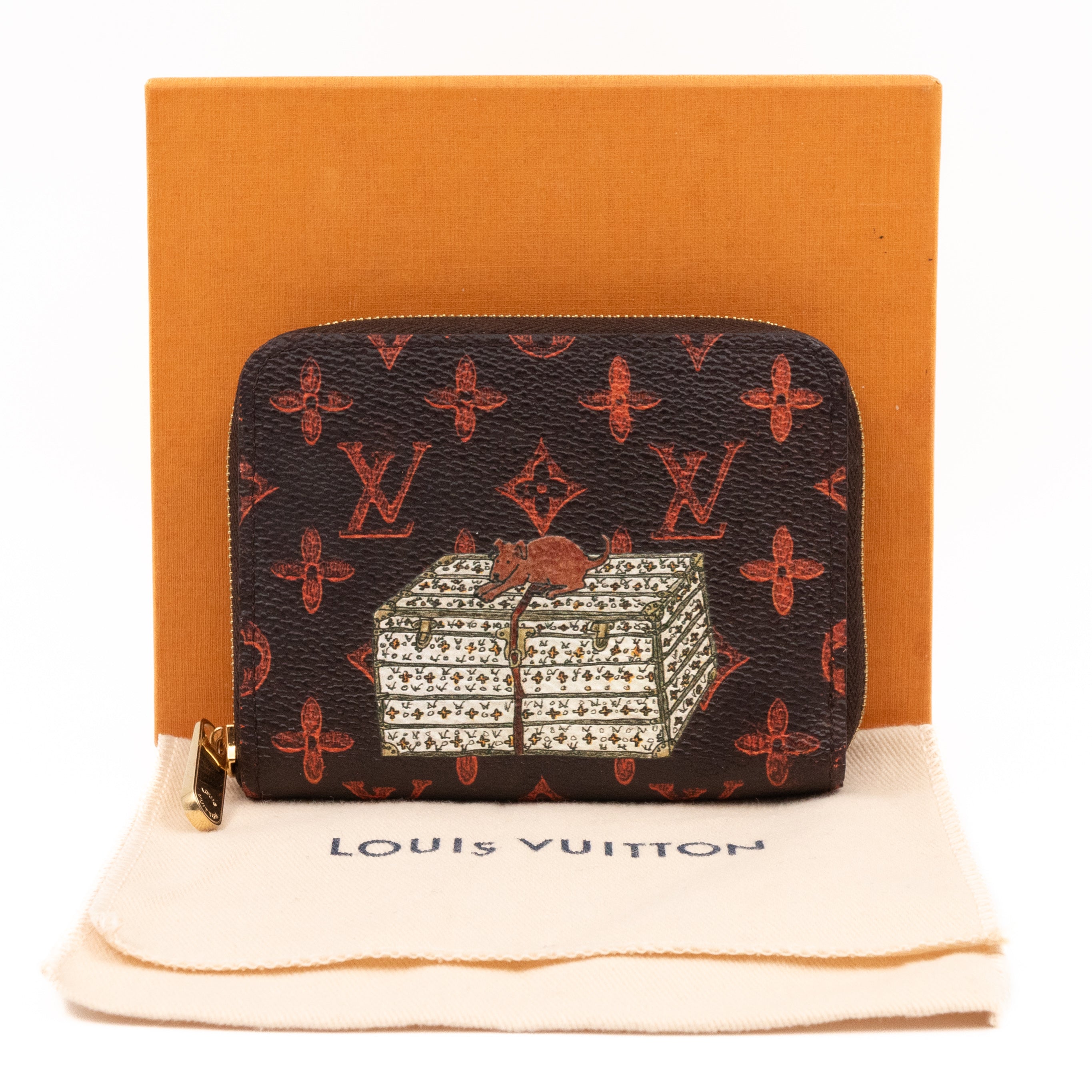 Zippy Coin Purse Marron Catogram