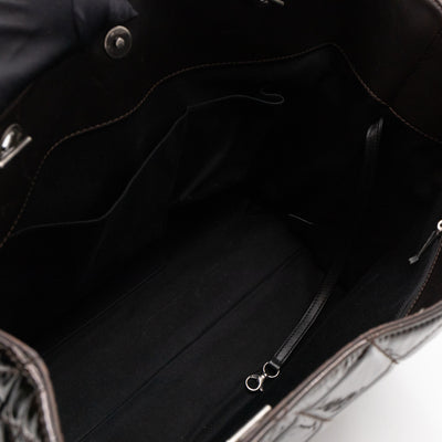 Reissue East West Tote Quilted Burgundy Patent Leather