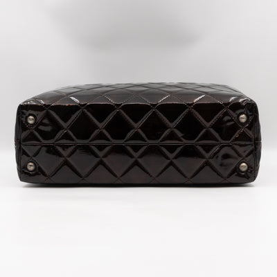 Reissue East West Tote Quilted Burgundy Patent Leather