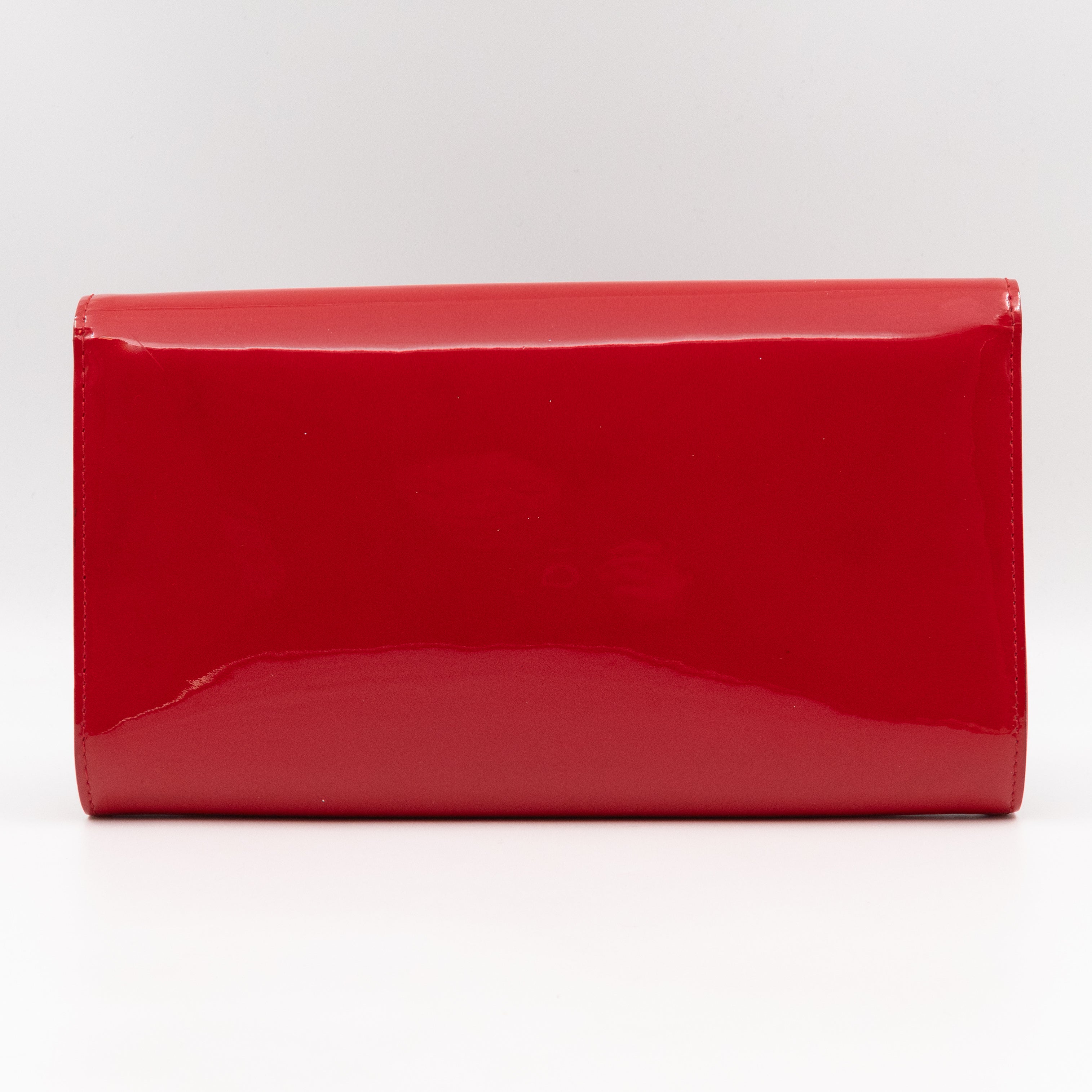 Louise Clutch Red Vernis Gold