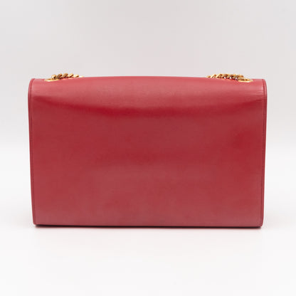 Kate Medium Tassel Red Leather