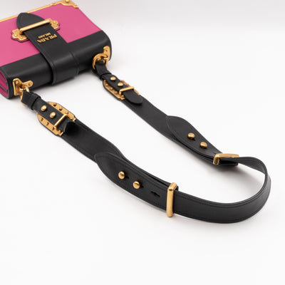 Cahier Pink & Black Leather