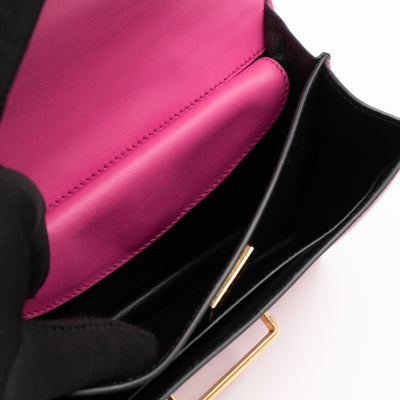 Cahier Pink & Black Leather