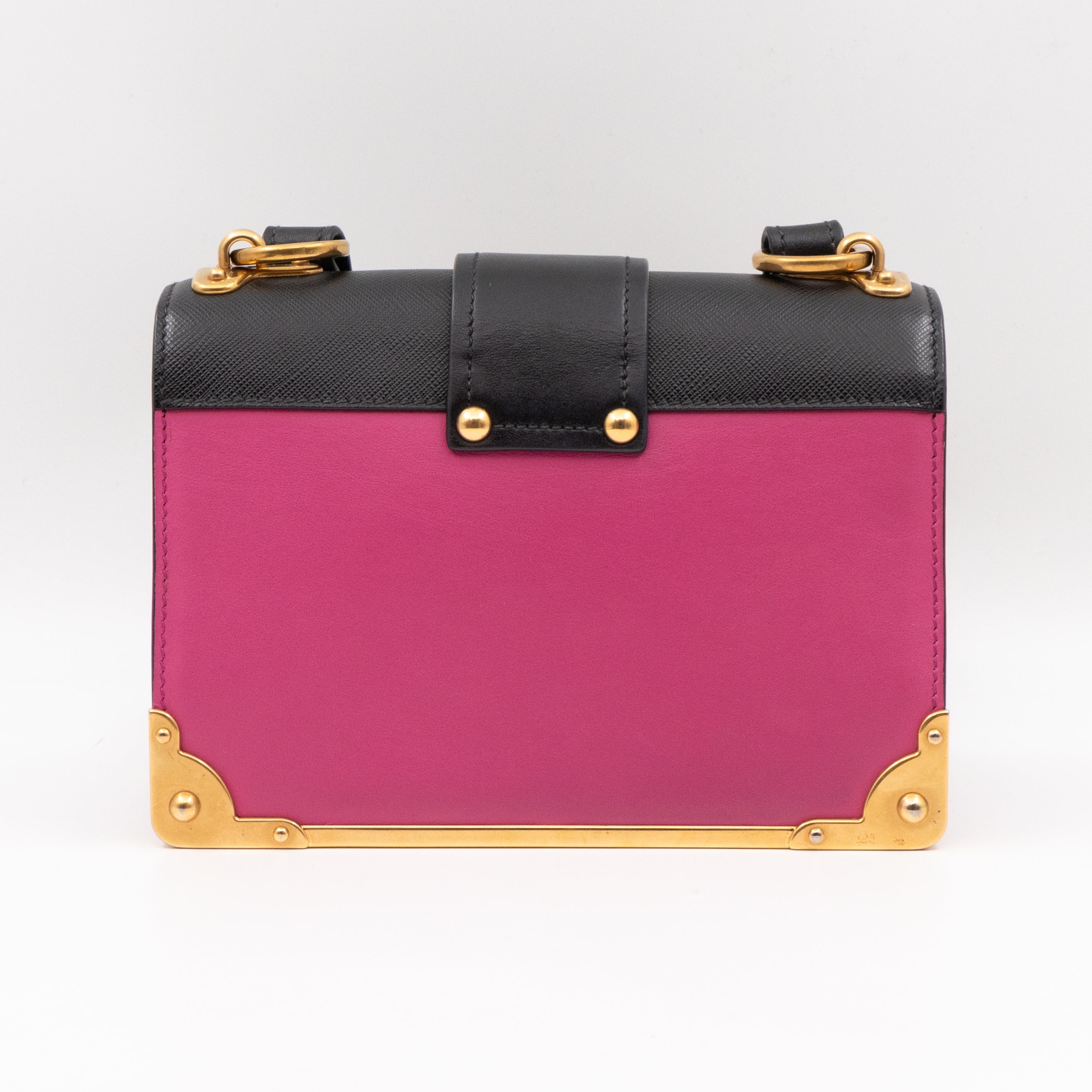 Cahier Pink & Black Leather