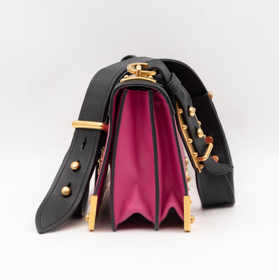 Cahier Pink & Black Leather