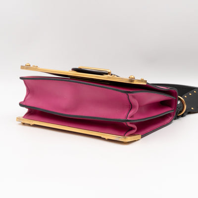 Cahier Pink & Black Leather