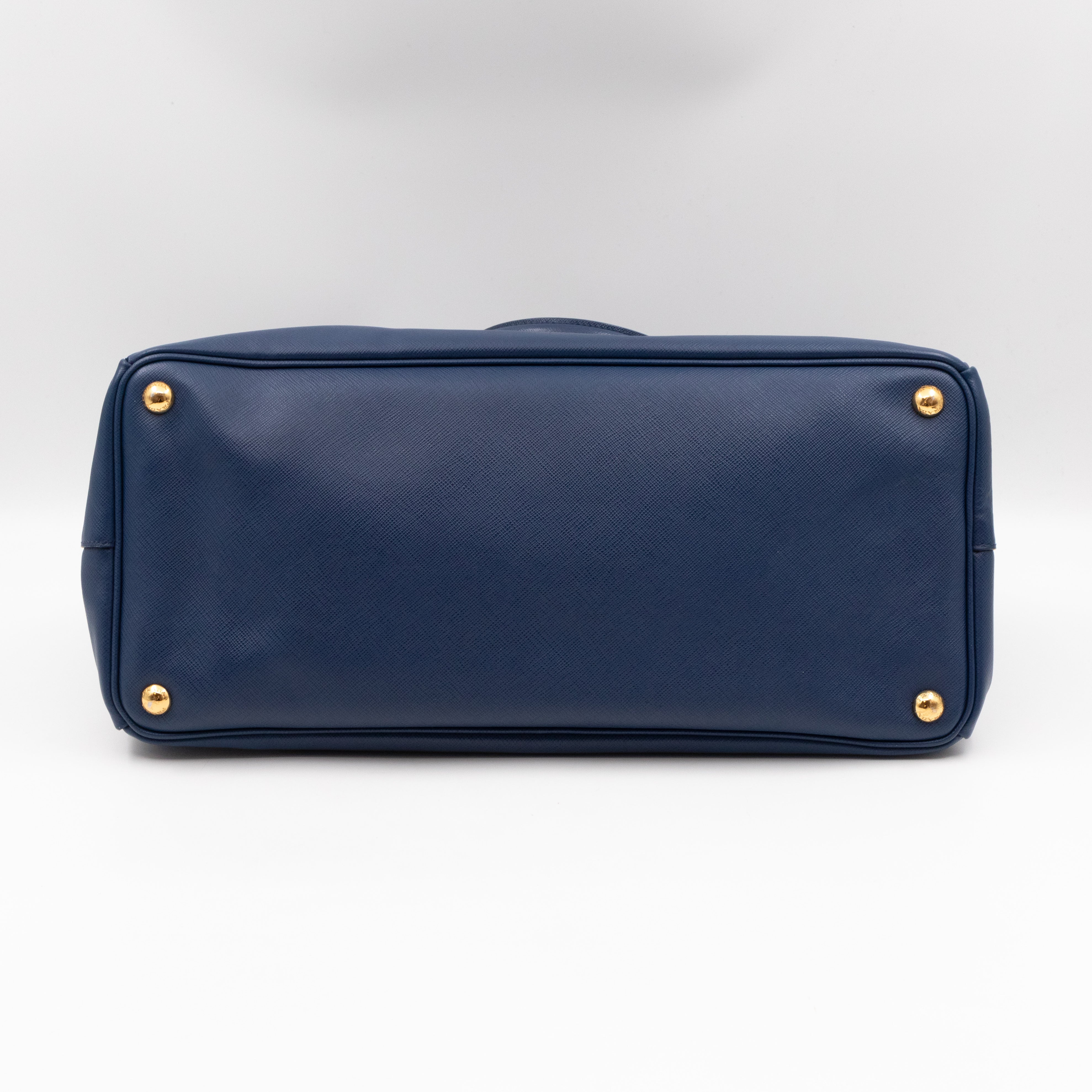 Galleria Tote Bag Blue Saffiano