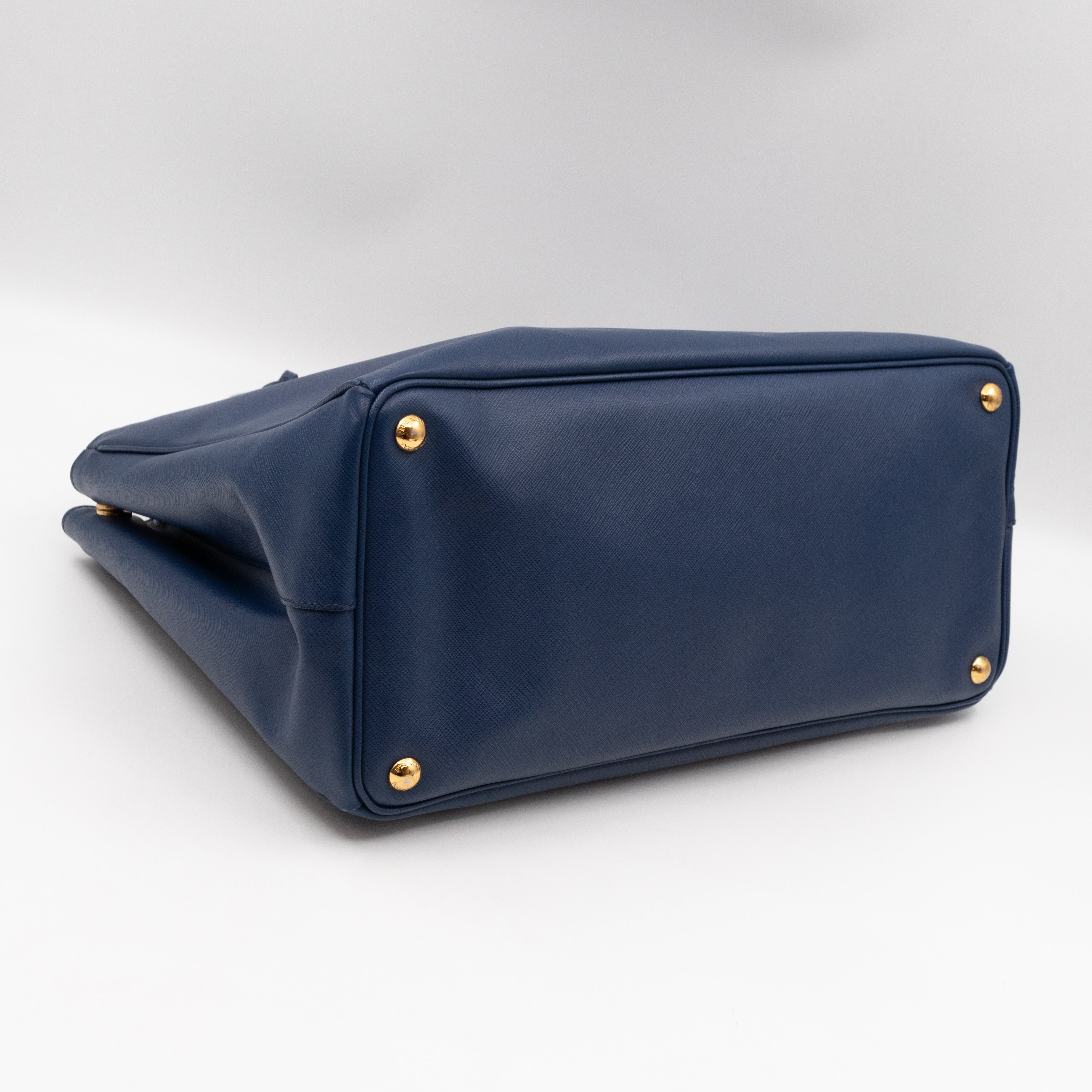 Galleria Tote Bag Blue Saffiano
