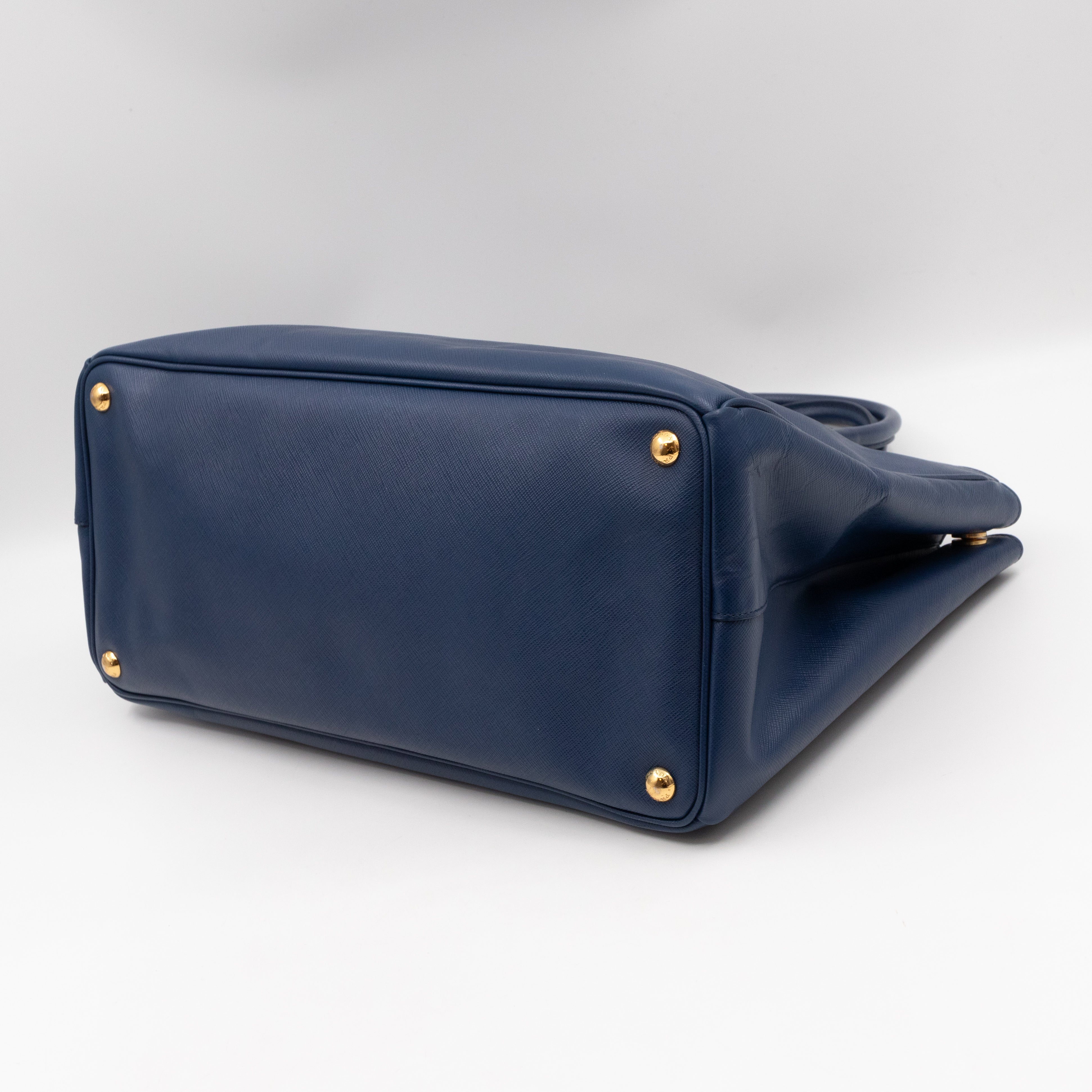 Galleria Tote Bag Blue Saffiano
