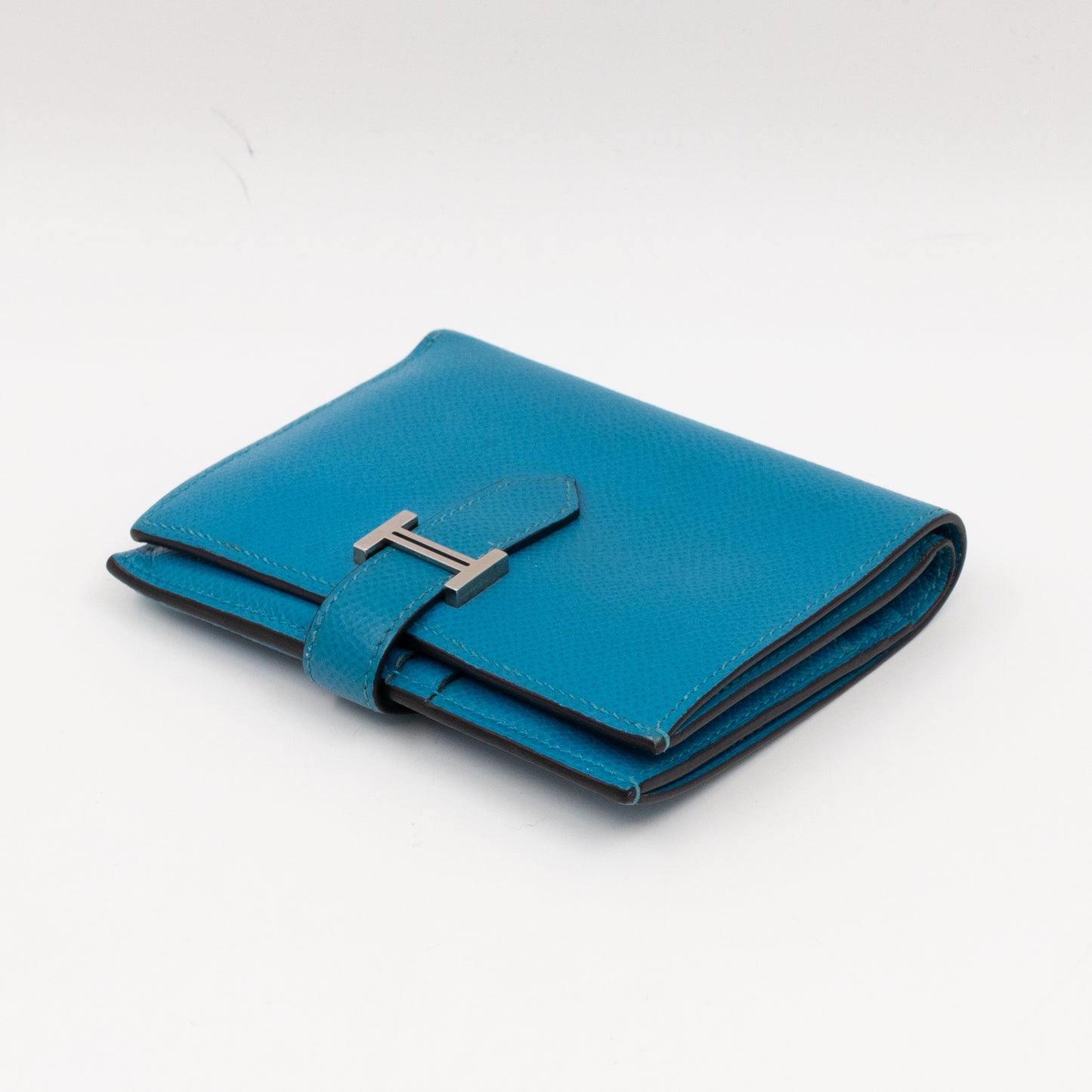 Bearn Compact Wallet Blue Leather