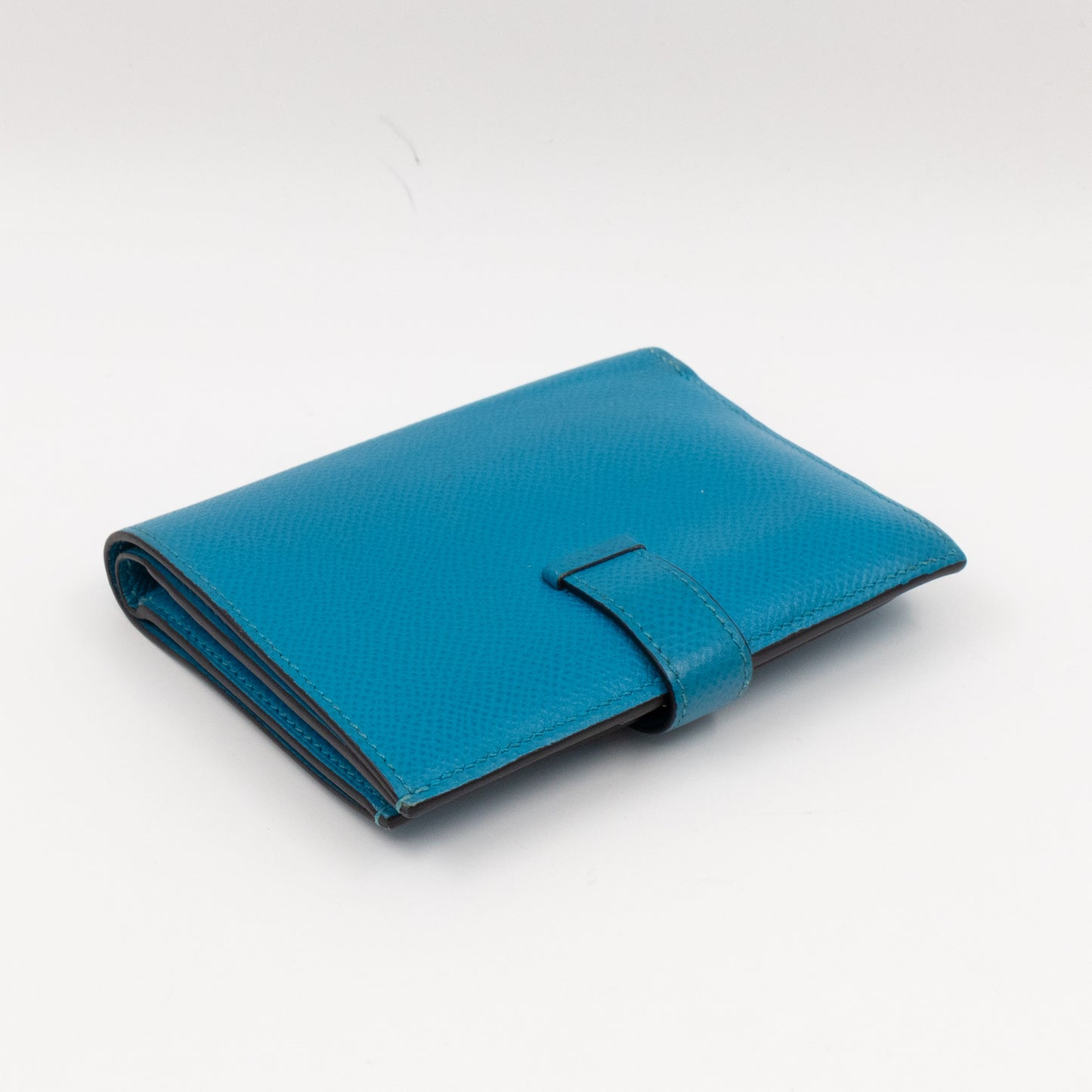 Bearn Compact Wallet Blue Leather