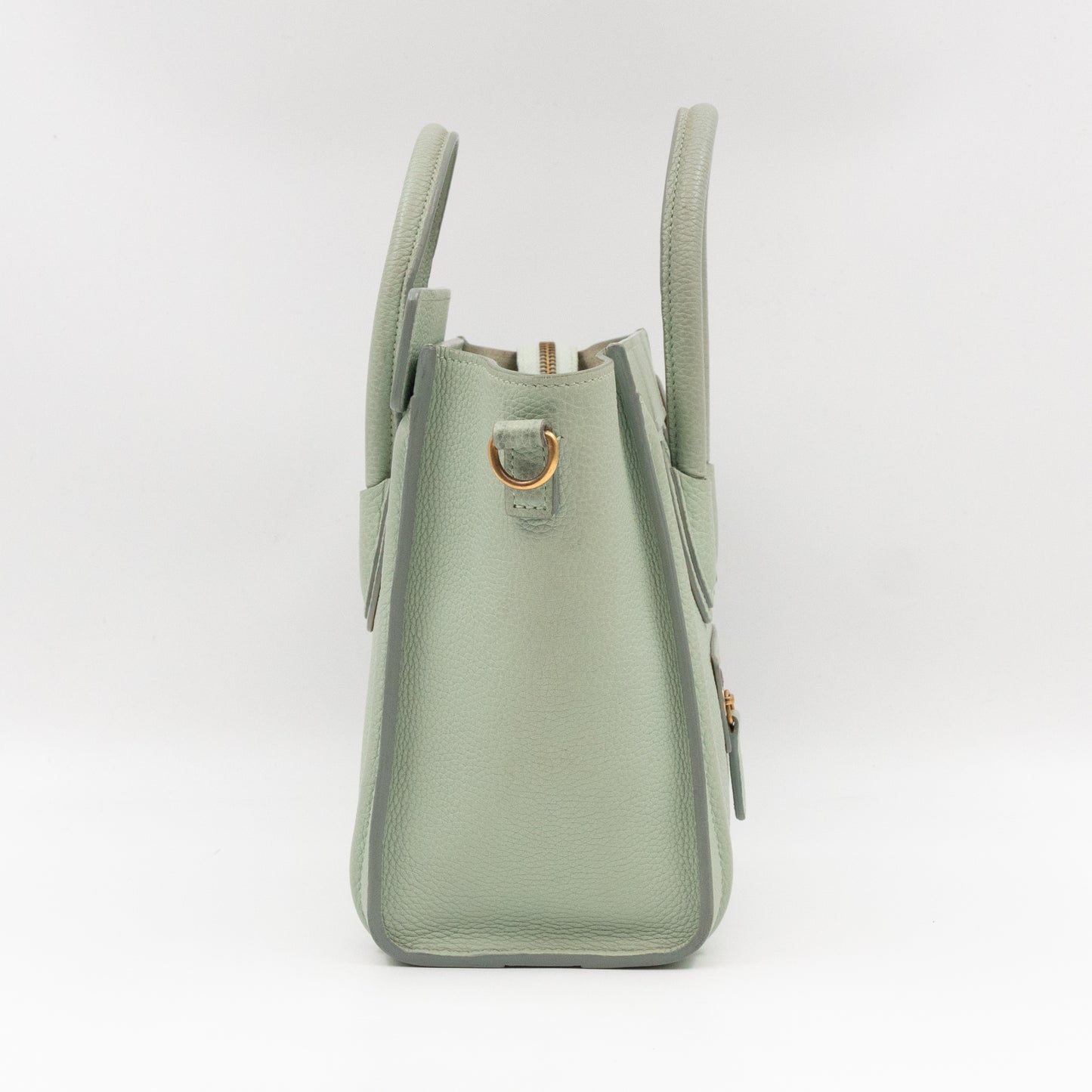 Nano Luggage Vert d'Eau Leather