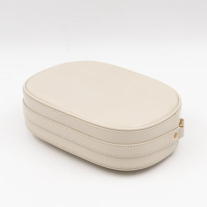 Le 61 Camera Bag White Calfskin Leather