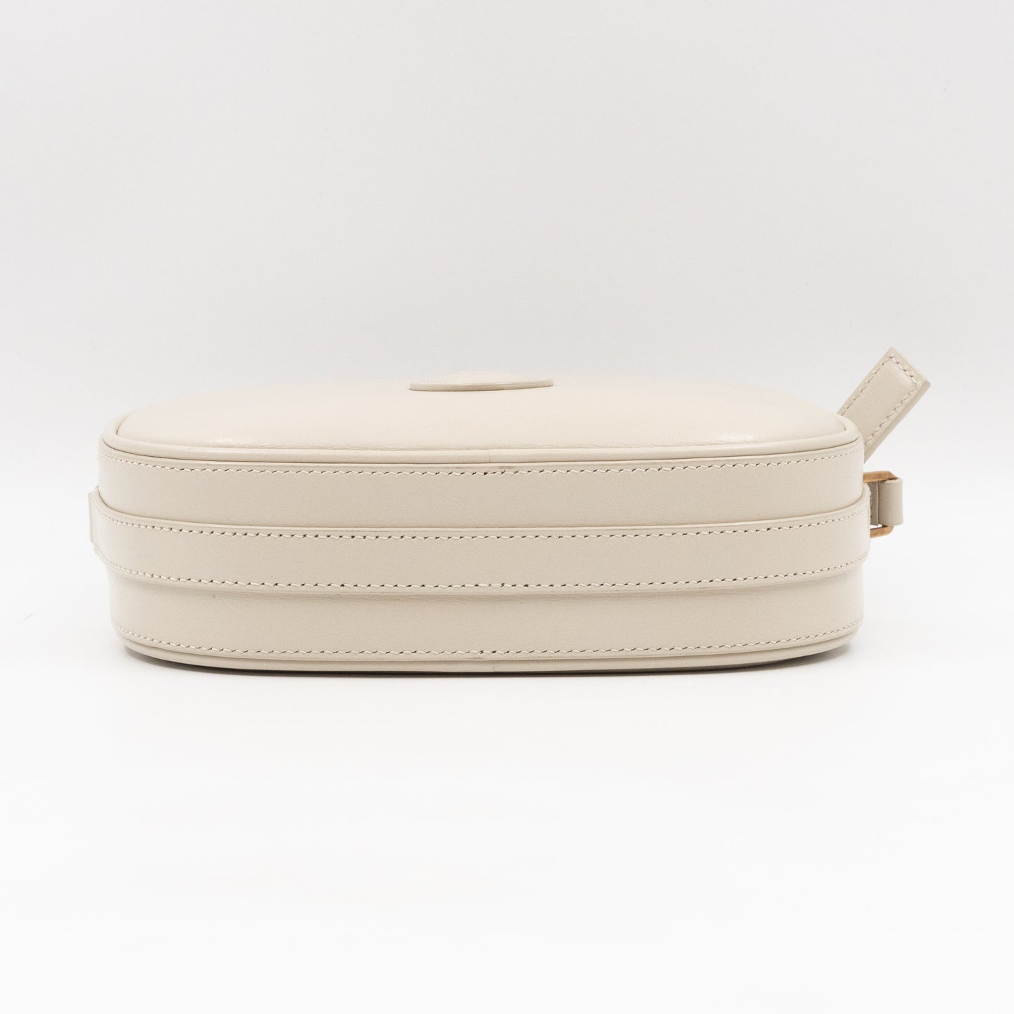 Le 61 Camera Bag White Calfskin Leather