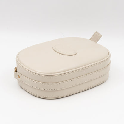 Le 61 Camera Bag White Calfskin Leather