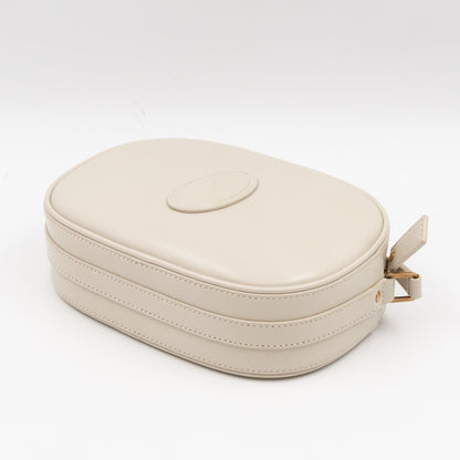 Le 61 Camera Bag White Calfskin Leather