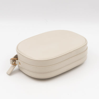 Le 61 Camera Bag White Calfskin Leather