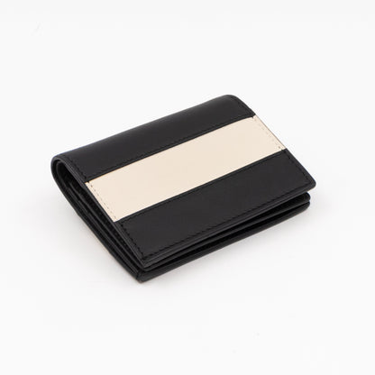 Queen Margaret Wallet Black & White Leather