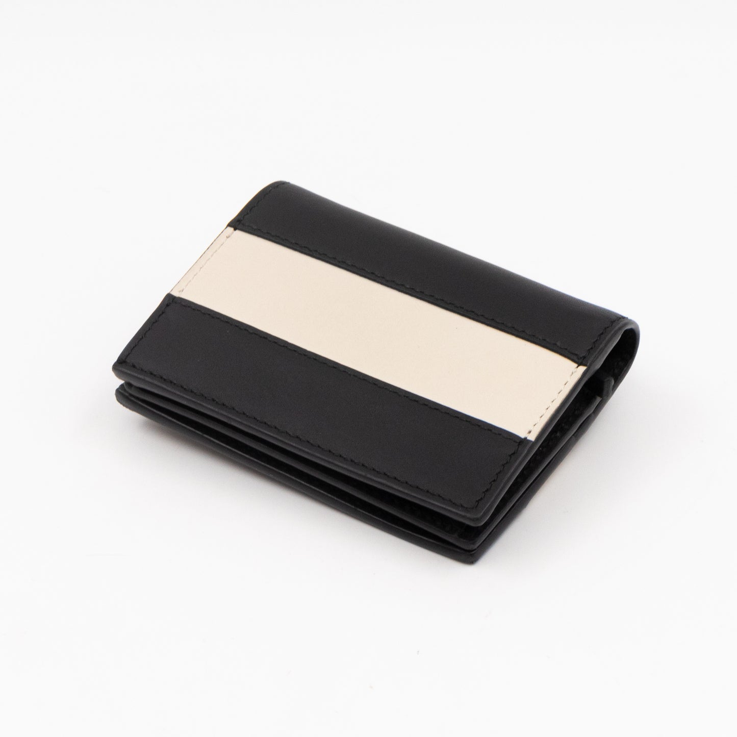 Queen Margaret Wallet Black & White Leather