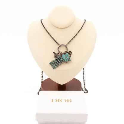 Porte-Bonheur Charm Pendant Blue Necklace