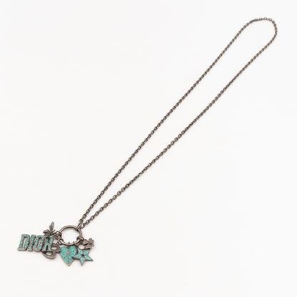 Porte-Bonheur Charm Pendant Blue Necklace