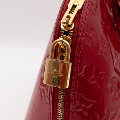 Alma PM Vernis Red with Shoulder Strap