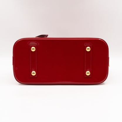 Alma PM Vernis Red with Shoulder Strap