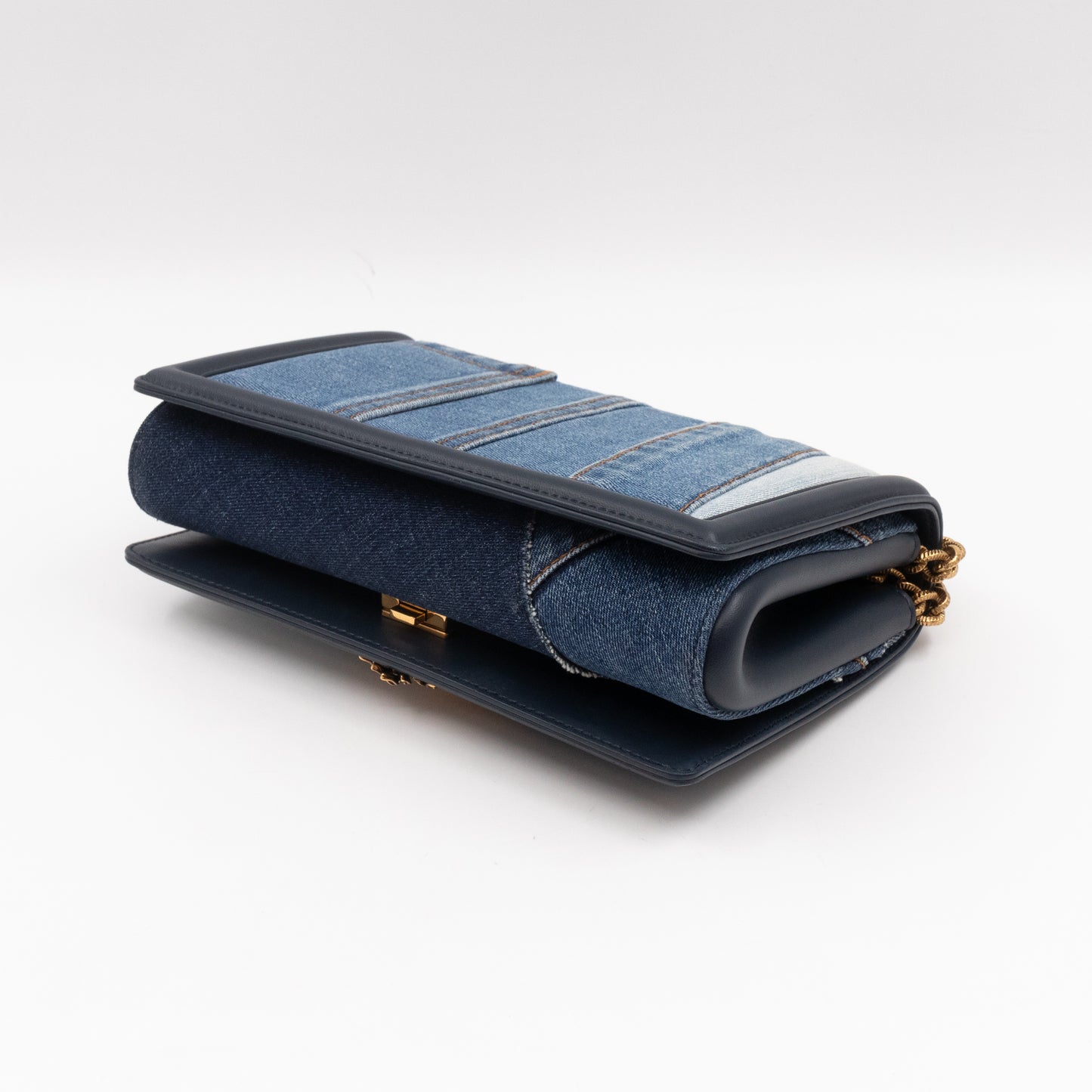 Devotion Medium Navy Blue Patchwork Denim