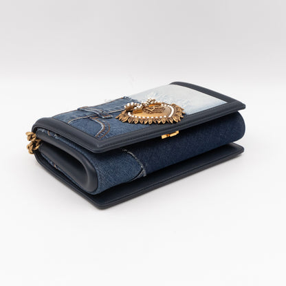 Devotion Medium Navy Blue Patchwork Denim