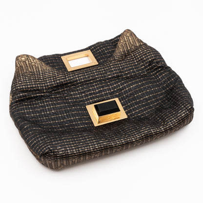 Altair Pochette Monogram Jacquard Black Gold