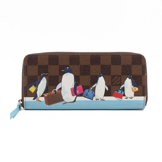 Clemence Wallet Damier Ebene Penguins