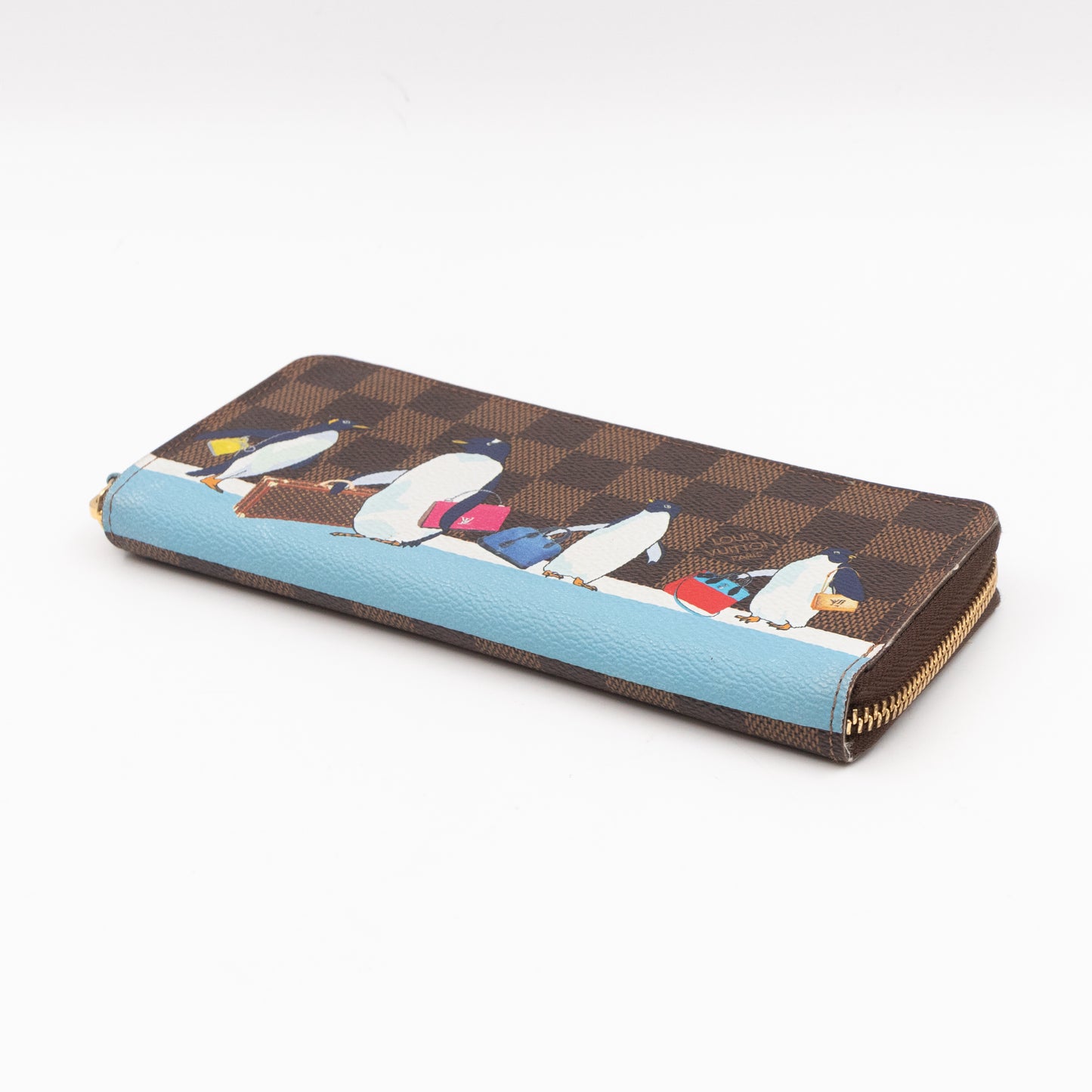 Clemence Wallet Damier Ebene Penguins