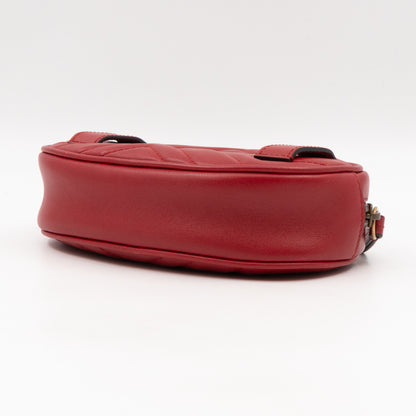 GG Marmont Matelasse Belt Bag Red