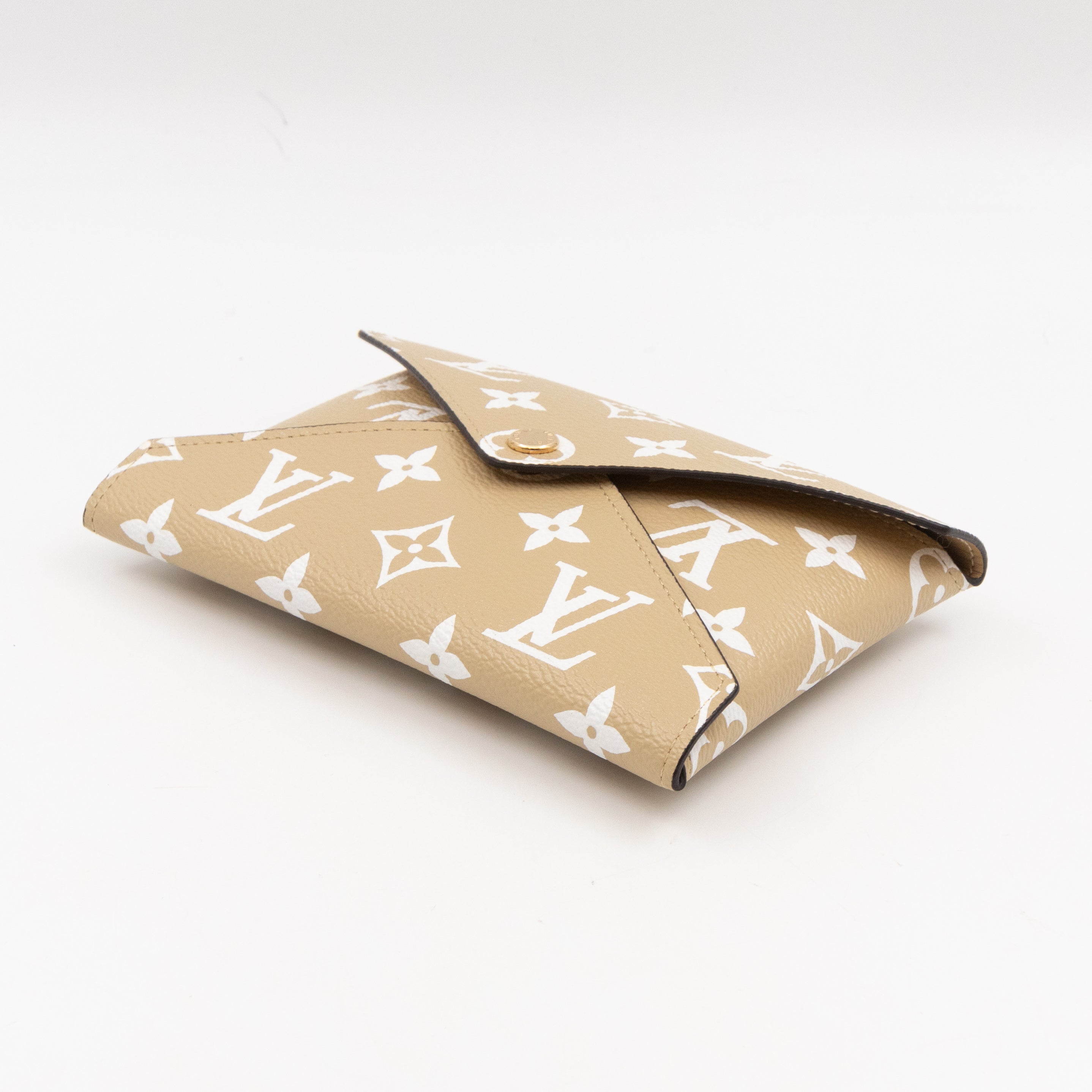 Kirigami Pochette Medium Beige White Monogram
