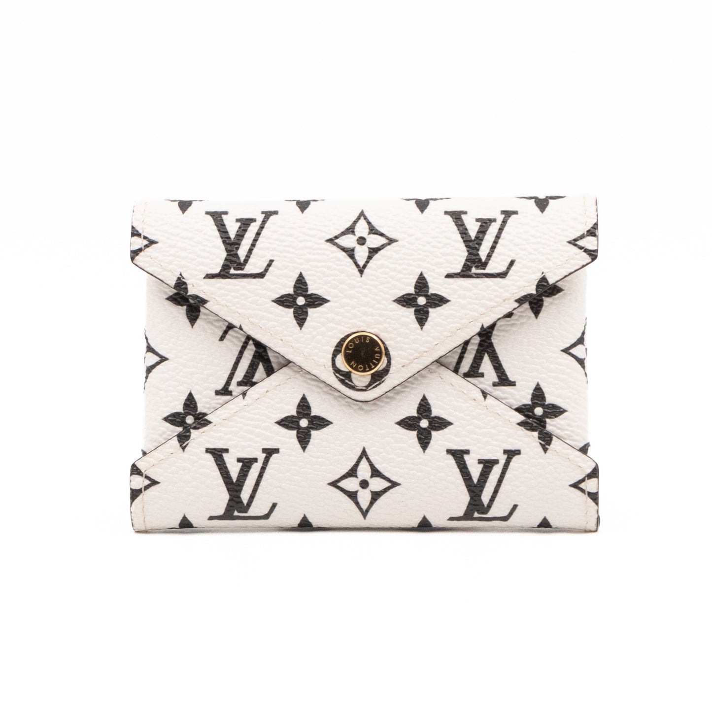 Kirigami Pochette Small White Black Monogram