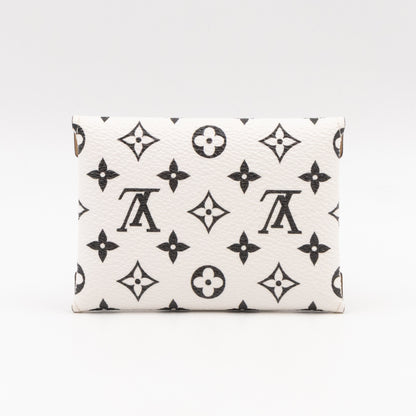 Kirigami Pochette Small White Black Monogram