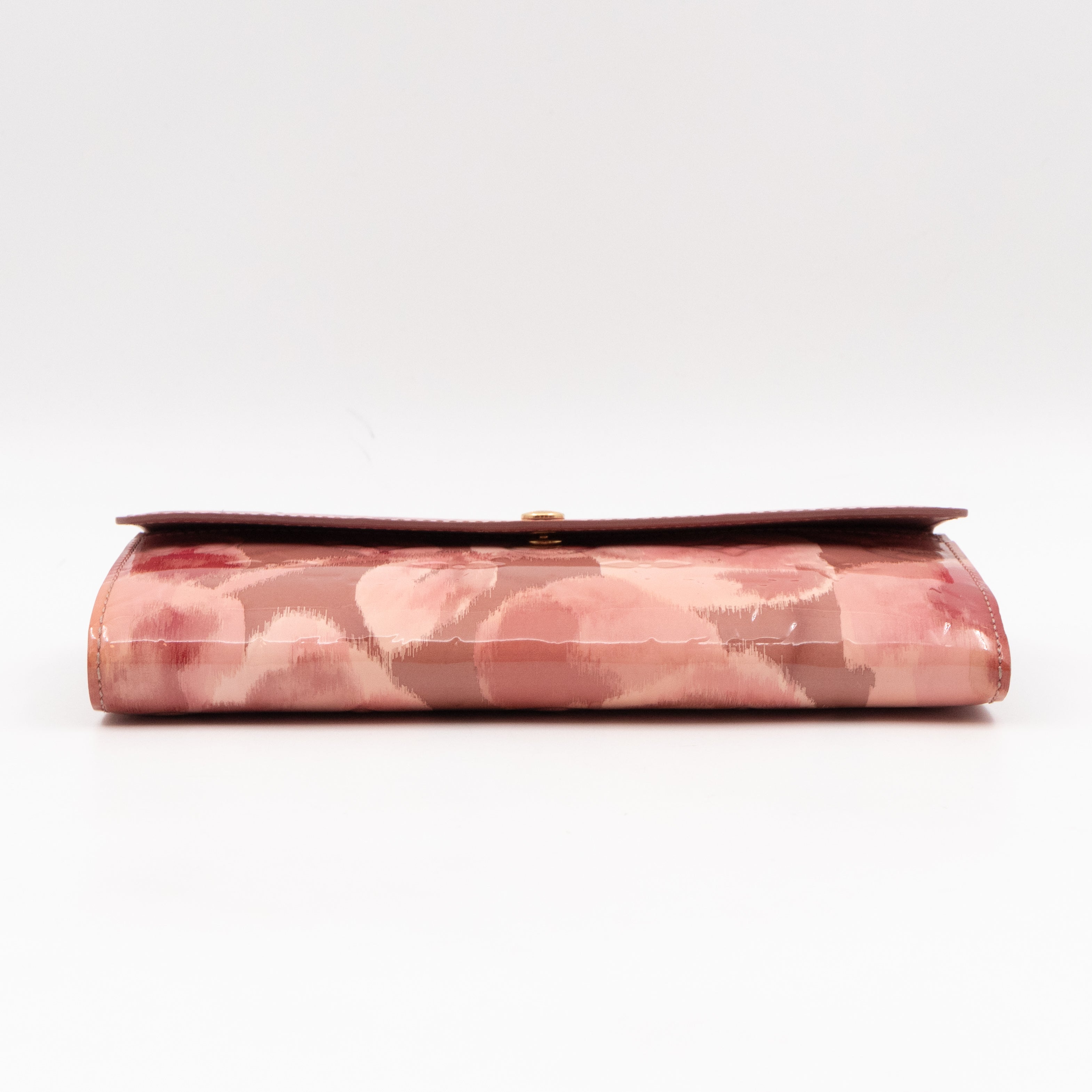 Sarah Wallet Monogram Rose Velours Vernis Ikat