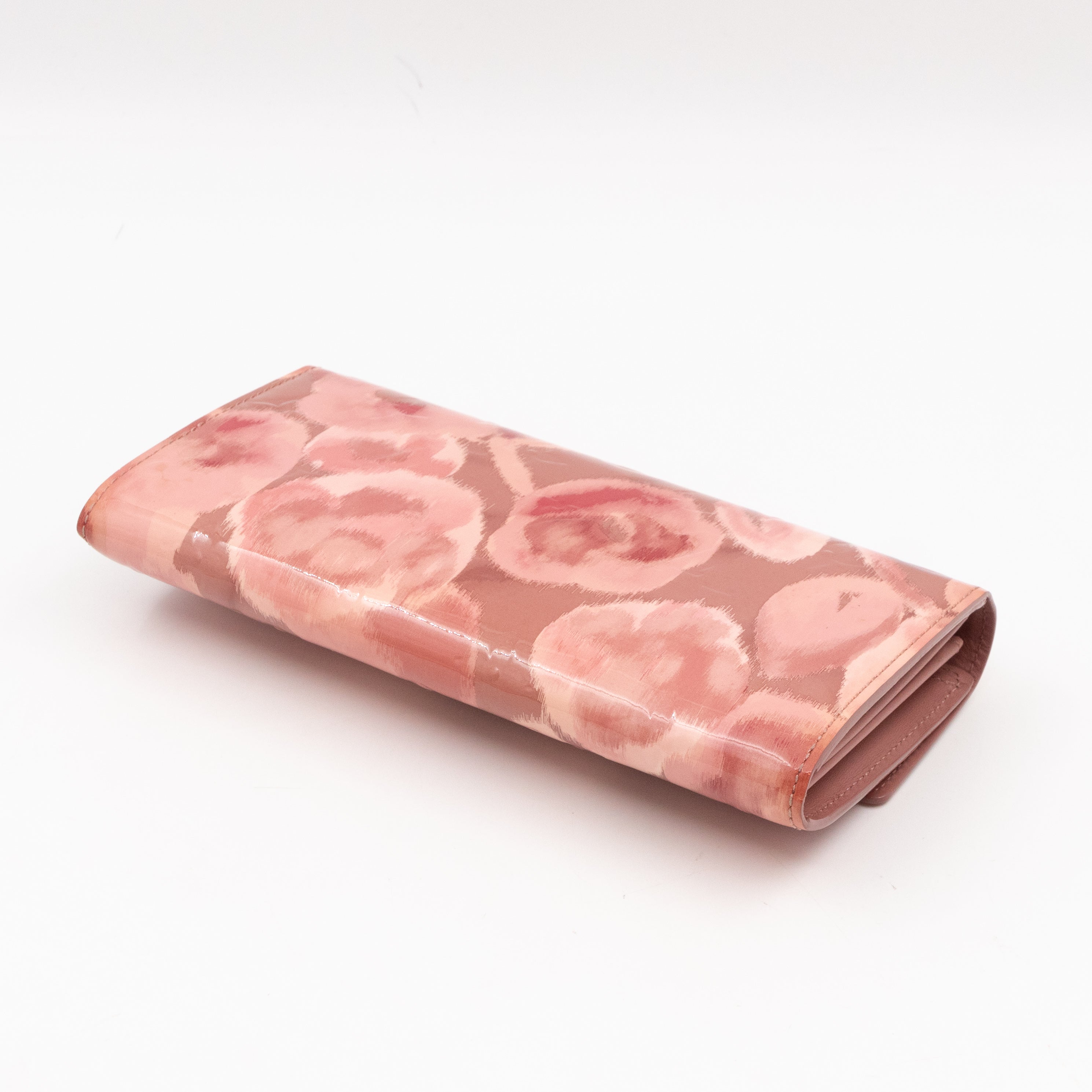 Sarah Wallet Monogram Rose Velours Vernis Ikat