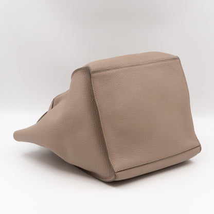 Big Bag Small Light Taupe Supple Grained Calfskin