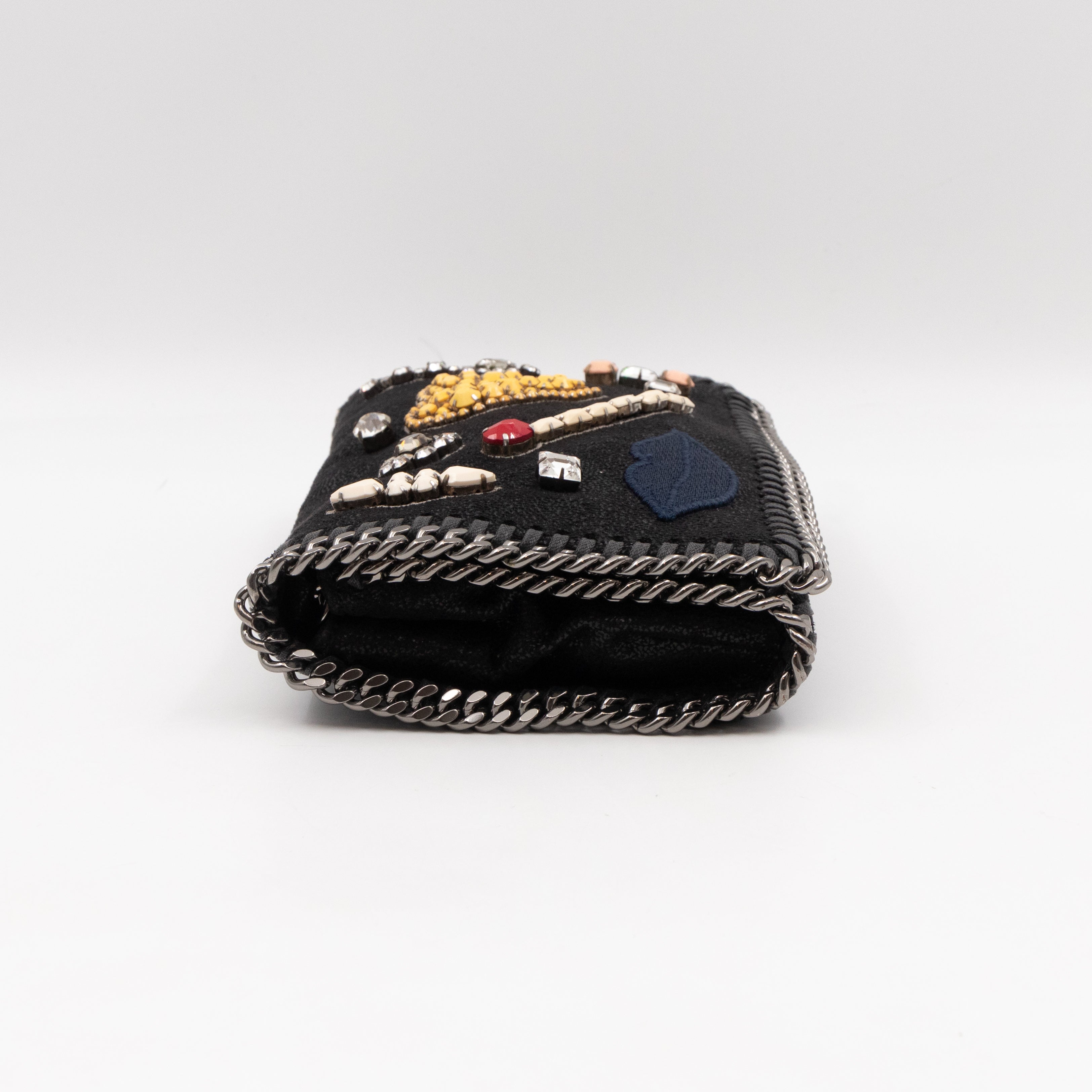 Falabella Small Crossbody Embellished Black