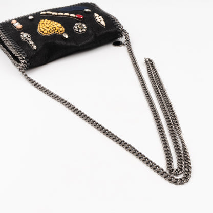 Falabella Small Crossbody Embellished Black