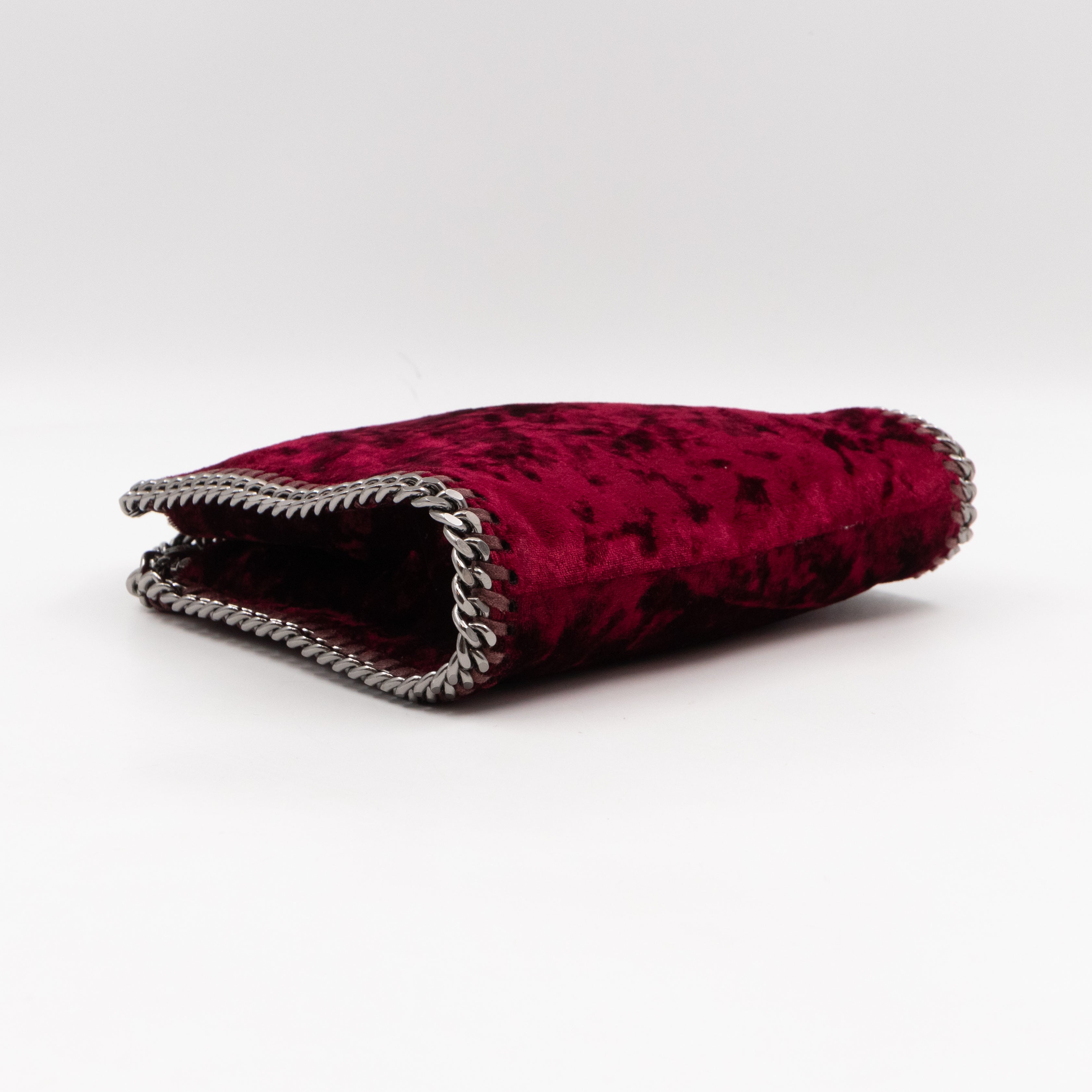 Falabella Fold Over Tote Tiny Red Velvet