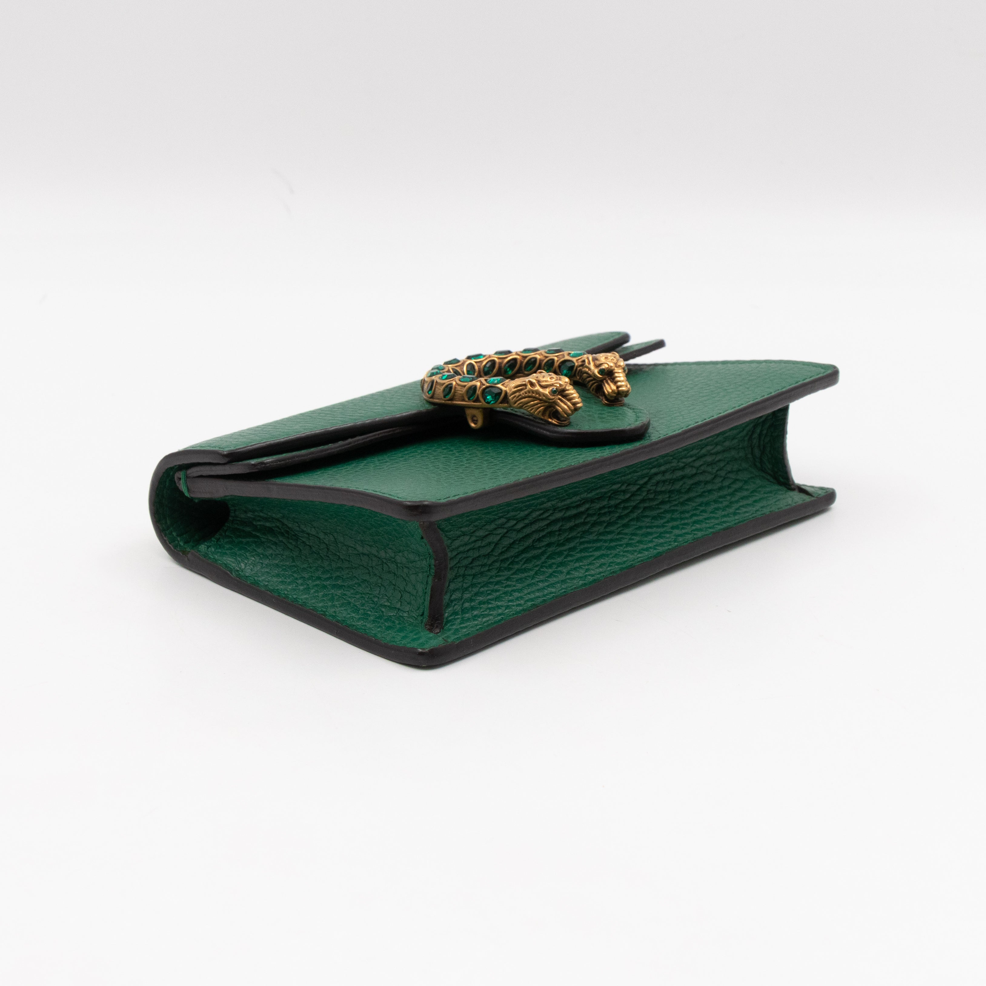 Dionysus Super Mini Green Leather