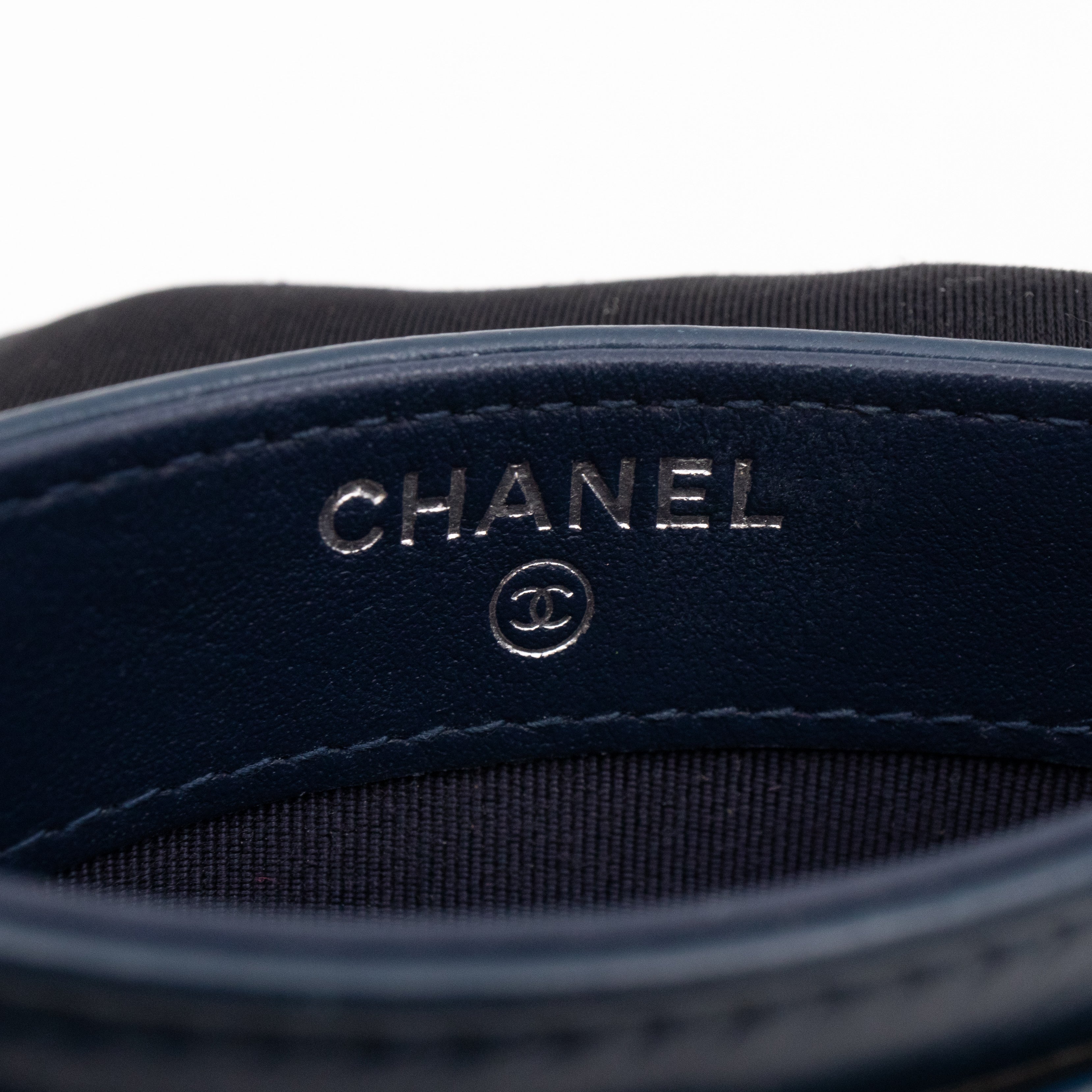 Gabrielle Card Holder Blue Leather